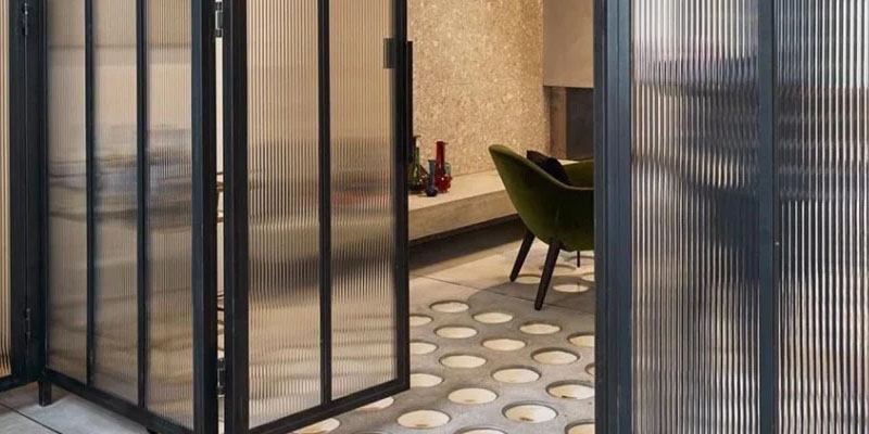Reeded glass Dubai 